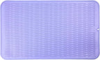 MicoYang Silicone Dish Drying Mat for Multiple Usage,Easy clean,Eco-friendly,Heat-resistant Silicone Mat for Kitchen Counter or Sink,Refrigerator or Drawer Liner Light Purple 3XL 28 inches x 18 inches