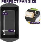 Wilton Gold Premium Non-Stick Warp-Resistant Bakeware, Made without PFAs, Large Loaf Pan, 9.25 x 5.25 in, Packaging May Vary