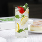 LUXU Drinking Glasses 13 oz, Thin Highball Glasses Set of 4,Elegant Bar Glassware For Water, Juice, Beer, Drinks, and Cocktails and Mixed Drinks,Lead-Free Pint Glasses,Glass Drink Tumblers