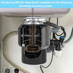 2 Pack Garbage Disposal Cleaner Brush 15" Extra Long Handle for Deep Cleaning Sink and Drain Eliminates Residue, Odor