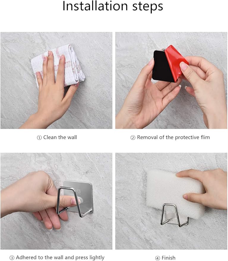 Sponge Holder, 2 Pack Sponge Holder for Kitchen Sink, Good Ventilation Performance to Keep The Sponge Dry.