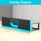 2 Pack Magnetic Spice Storage Rack Organizer for Refrigerator and Oven, Clear Fridge Organizers and Storage