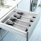60-Piece Silverware Set with Organizer,AIVIKI Stainless Steel Flatware Set for 12,Cutlery Utensil Sets for Home Restaurant,Tableware Set Include forks spoons and knives,Mirror Polished,Dishwasher Safe