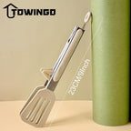 Kitchen Tongs, 9 Inch Tongs for Cooking with Silicone Tips, Food Grade Small Silicone Tongs, Mini Serving Tongs for Nonstick Pans, BBQ, Salad, Set of 3, White