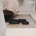 Mora Ceramic Pet Bowl Size Small - Food/Water Dish for Puppy Dogs, Cats, Guinea Pig, Rabbit, Hamster, Snake, ect. 11oz or 2 Cups - Basic Bowls for Your Dog or Cat, Mix and Match for a Set - Liquorice