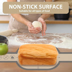 Silicone Bread Sling Oval and Round, 2Pcs Non-Stick Reusable Bread Sling, Sourdough Tools & Dutch Oven Accessories, Gray