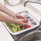Goderewild Collapsible Dish Drying Rack with Rotating Drain & Plug,Space-Saving Dish Drainers for Kitchen Counter, Portable Dish Rack Over Sink Drying Dinnerware,Travel Trailer RV Camping Essentials