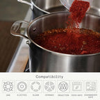 Made In Cookware | 6 Quart Stainless Steel Stock Pot With Lid | 5 Ply Stainless Clad | Professional Cookware | Crafted in Italy | Induction Compatible