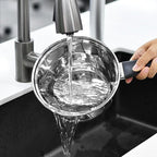 Stainless Steel Pot Set with Lid 6pcs,Sauce Pans 1QT & 2QT & 3QT Set,Triply Bottom Stainless Steel Pot Set