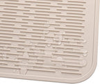 MicoYang Silicone Dish Drying Mat for Multiple Usage,Easy clean,Eco-friendly,Heat-resistant Silicone Mat for Kitchen Counter or Sink,Refrigerator or Drawer Liner Tapioca 4XL 32 inches x 18 inches
