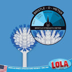 Dish Brush Scrubber for Kitchen, 2 Pack, by LOLA, Has Stiff Bristles & Food Scraper, Comfort No-Slip Grip Handle, Safe for Non-Stick & Coated Cookware
