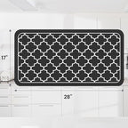 WISELIFE Dish Drying Mat Super Absorbent Drying Mat Large Dish Drying Mats for Kitchen Counter Easy Clean Dish Mat Kitchen Drying Mat18"x 28" Stylish Black