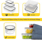 52 PCS Food Storage Containers Set with Airtight Lids (26 Lids &26 Containers) - BPA-Free Plastic Food Container for Kitchen Storage Organization, Salad Fruit Lunch Containers with Labels & Marker