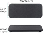 NiuYichee 2 Pcs Water Absorbing Stone Trays, Kitchen/Bathroom Sink Soap Dish, Diatomite Tray Used for Hand Soap & Cosmetic Bottles in the Modern Home, 4" W x 9" L, Dark Gray
