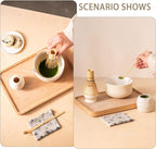 Matcha Set, Japanese Tea Set Includes Matcha Bowl with Spout, Matcha Whisk Holder (chasen), Bamboo Matcha Whisk and Bamboo Scoop, Ceramic Matcha Kit for Tea Lovers
