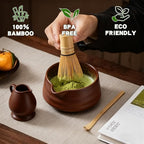 Clay&Fire Matcha Whisk, 2 Pack Handcrafted Bamboo Whisk for Matcha Powder, Traditional Japanese Chasen for Matcha Stirrer, 100% Natural Matcha Wisk