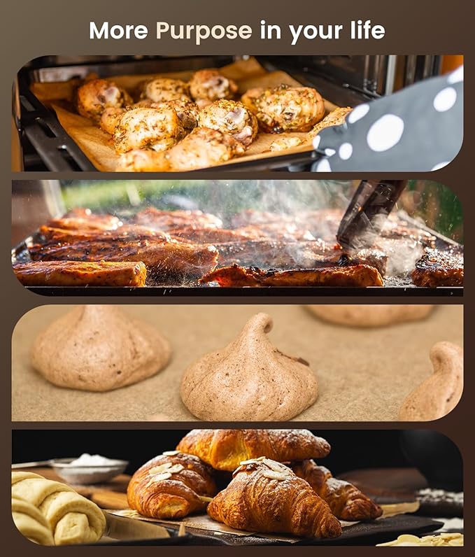 300 Pcs Parchment Paper Sheets, 9x13 In Non-Stick Precut Baking Parchment for Baking, Grilling, Air Fryer, Steaming, and More (Unbleached) - Quarter Sheet Size, Perfect for Bread, Cakes, Cookies