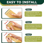 Lzerking Kitchen Drawer Dividers 6 Pack, 17-22" Adjustable Bamboo Drawer Organizers Large, Spring Loaded, Expandable Utensil Organizer, Works in Kitchen, Dresser, Closet, Bathroom, Bedroom