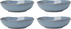 Oneida 899209 Organic Shades Blue Pasta Bowls, Set Of 4, Service For 4