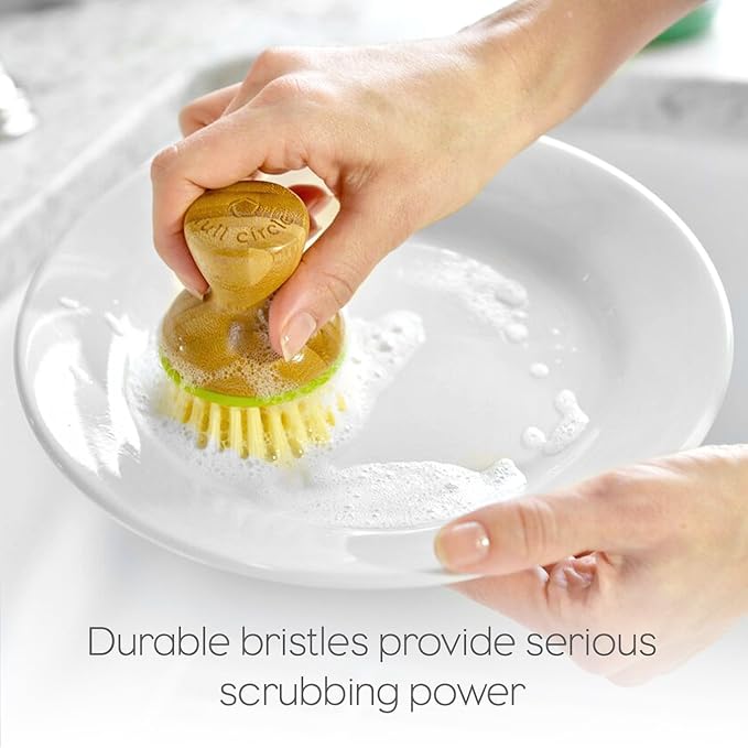 Full Circle Bubble Up Dish Brush, Green (Pack of 6)