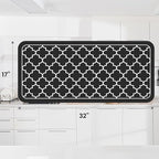 WISELIFE Dish Drying Mat Super Absorbent Drying Mat Large Dish Drying Mats for Kitchen Counter Easy Clean Dish Mat Kitchen Drying Mat18"x 32" Stylish Black