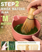 5PCS Pink Matcha Set - 17OZ Ceremonial Bowl with Spout, Bamboo Whisk (Chasen), Stainless Sifter, Scoop & Holder, Matcha Kit for Matcha Lovers, Pink