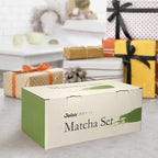 Matcha Whisk Set, 10-Pcs Matcha Kit Gift, Bamboo Whisk and Bowl with Spout & Measuring Spoon & Cup, Japanese Tea Making Tools, Charcoal Grey