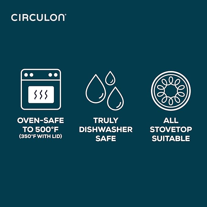 Circulon Halo with LaserDefense Ceramic Nonstick Saute Pan with Helper Handle and Lid, Made without PFAS, Compatible with All Stovetops, Dishwasher and Oven Safe, 5 Quart Multipurpose Pan - Sage
