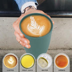 Wheat Straw Cups 6 PCS Good Alternative to Plastic Reusable Cups 12 oz Unbreakable Drinking Cup Reusable Dishwasher Safe Water Plastic Glasses Green