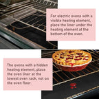 3 Pack Oven Liners for Bottom of Oven, Large Reusable Heavy Duty Oven Liners Protector Mats for Gas Oven Electric Oven Baking Sheet Toaster Microwave Grill, Nonstick BPA and PFOA Free, 23.62x15.75 in