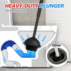 FORASTO 3Pack Toilet Brush and Plunger Set, Extended Handle Plunger,Toilet Bowl Brush Plunger Set,Bathroom Cleaning Tools,Toilet Brush Plunger Combo,Cleaning Brush,Cleaning Supplies(20inch)