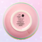 Silver Buffalo Hello Kitty Spring and Summer Flowers Rainbow Stripes Ceramic Ramen Noodle Rice Bowl with Chopsticks, Microwave Safe, 20 Ounces