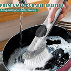 Soap Dispensing Dish Brush Refills, 6 Pack Dish Brush Replacement Head for Steel Soap Dispensing Dish Brush