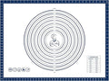 Pastry Dough Mat Silicone Baking Mats for Rolling Out Dough,Kneading Sheet,Silicone Sheet for Kitchen Counter blue, 24 * 32in