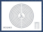 Pastry Dough Mat Silicone Baking Mats for Rolling Out Dough,Kneading Sheet,Silicone Sheet for Kitchen Counter blue, 24 * 32in