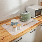 MicoYang Silicone Dish Drying Mat for Multiple Usage,Easy clean,Eco-friendly,Heat-resistant Silicone Mat for Kitchen Counter or Sink,Refrigerator or Drawer Liner Translucent 4XL 32 inches x 18 inches