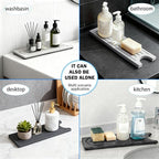 Kitchen Faucet Mat, Diatomite Sink Faucet Mat Splash Guard for Kitchen, Water Absorbent Stone Tray for Sink, Quick Drying Faucet Mat for Kitchen Sink, Absorbing Stone Drying Tray for Bathroom Counter