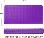 MicoYang Silicone Dish Drying Mat for Multiple Usage,Easy clean,Eco-friendly,Heat-resistant Silicone Mat for Kitchen Counter or Sink,Refrigerator or Drawer Liner Purple 5XL 36inches x 18inches