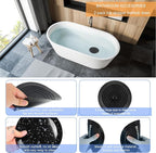 V-TOP Bathtub Drain Stopper 2 Pack, 5 inches Silicone Tub Stopper Shower Drain Cover, Bath Tub Plug Hair Stopper,Universal Flat Suction Renter Friendly Bath Accessories