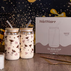 NatNarr 2 Pcs Espresso Martini Gifts, 16 oz Insulated Martini Glass with Lids Brush and Straws Reusable Iced Coffee Cup for Wedding Engagement Bachelorette Christmas Party Stocking Stuffers for Adult