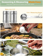 Portable Camping Cooking Utensils Set, Camp Kitchen Set with Organizer Bag, RV Essentials Outdoor Cooking Utensil Kit for Travel, Picnics, Camping, BBQs, Parties