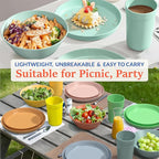 Unbreakable Large Cereal Bowls Set of 6, 32 Ounce BPA-Free Microwave & Dishwasher Safe Salad Bowls, Stackable Multicolor Kitchen Bowls for Serving, Soup, Oatmeal, Pasta, Camping & Daily Use