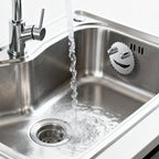 Stainless Steel Scrubber Smiley Face Dish Sponge Holder, Silver Sink Caddy Organizer Storage with Suction Cup for Kitchen, Rv Apartment Kitchen Accessories Decor