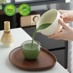 Clay&Fire Matcha Whisk Set, Ceramic Matcha Set, Matcha Bowl with Spout and Whisk,9 pcs Matcha Tea Kit for Matcha Lovers, Ideal Gift Christmas, Birthday（Beige）