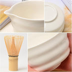 Authentic Japanese Matcha Ceremony Set - 17oz Traditional Chawan Bowl with Bamboo Whisk (Chasen), Scoop & Stand - Complete Starter Kit for Beginners, Christmas Thanksgiving Gift Idea