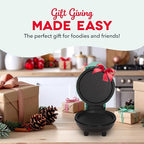 Dash Mini Maker Griddle - Compact Griddle for Creative Homemade Treats - PTFE nonstick surface, Quick Heat-Up System & Space-Saving Design - Red