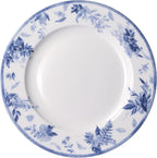 Mikasa Kiley Bone China Lightweight Chip Resistant 16 Piece Dinnerware Set, Service for 4,Blue and White