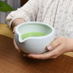 Artcome 7 Pcs Complete Matcha Ceremony Kit for Tea Ceremony, Bowl with Pouring Spout, Whisk, Tea Scoop, Matcha Powder Strainer, Matcha Tea Set For Making Usucha, Koicha and Matcha Latte (White)