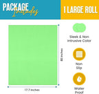 Refrigerator Liners for Shelves by Linda’s Essentials - Easy to Clean Fridge Liner with Spill Protection Fridge Shelf Liners & Drawer Liner, Nonslip BPA-Free Refrigerator Mats (Green Roll)