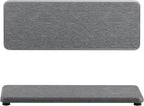 NiuYichee 2 Pcs Water Absorbing Stone Trays, Kitchen/Bathroom Sink Soap Dish, Diatomite Tray Used for Hand Soap & Cosmetic Bottles in The Modern Home, 3.15" W x 8.7" L, Gray